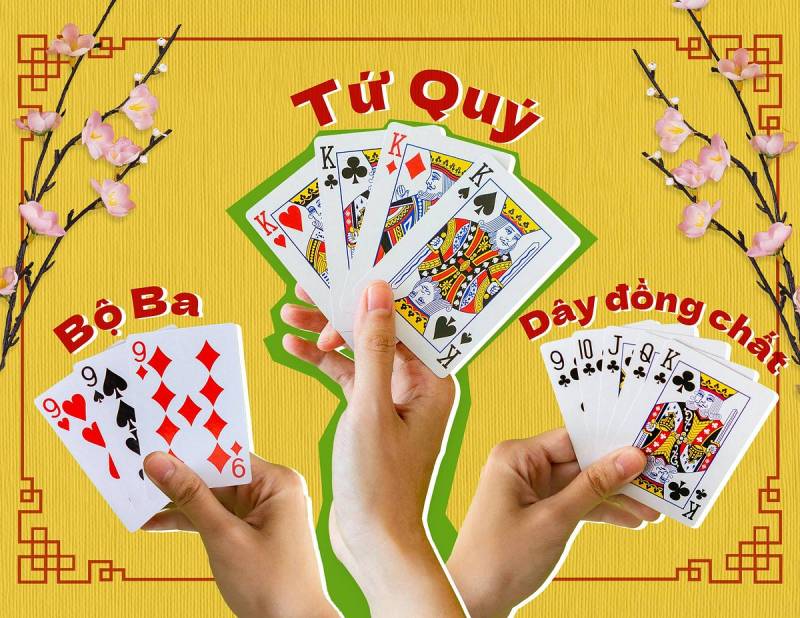 Cách Chơi Tiến Lên Miền Nam Dễ Hiểu, Dễ Thắng 4 Chặt bài và luật đặc biệt